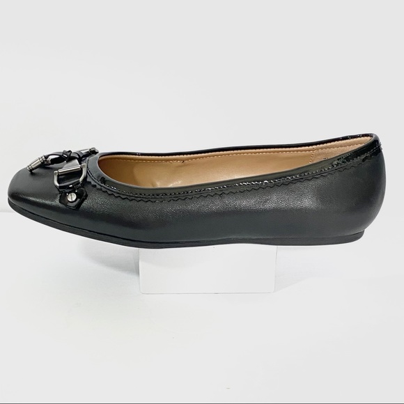 🏝 NWT Aeropostale Mint Jule Black Ballet Flat Womens Size 7 - Picture 9 of 13